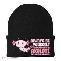 Funny Cute Always Be An Axolotl Beanie thumb 0