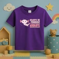 Funny Cute Always Be An Axolotl Toddler T-Shirt thumb 3