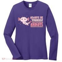 Funny Cute Always Be An Axolotl Women's Long Sleeve Shirt thumb 0