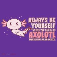 Funny Cute Always Be An Axolotl Kids Sweatshirt thumb 2