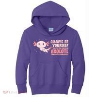 Funny Cute Always Be An Axolotl Kids Hoodie thumb 0