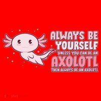Funny Cute Always Be An Axolotl Santa Hat thumb 1