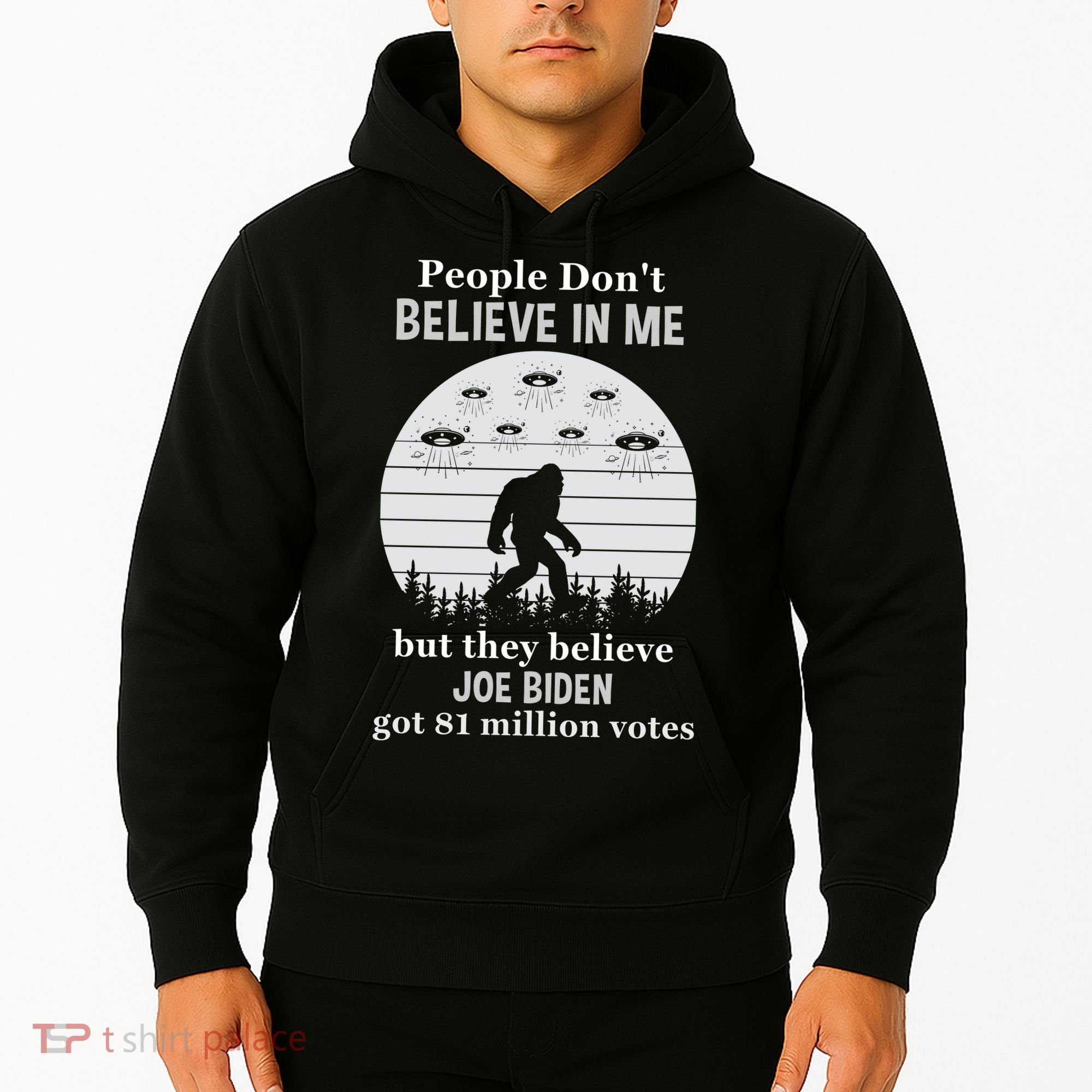 Funny Conservative Anti Biden Bigfoot Hoodie