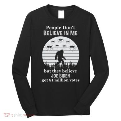 Funny Conservative Anti Biden Bigfoot Long Sleeve Shirt