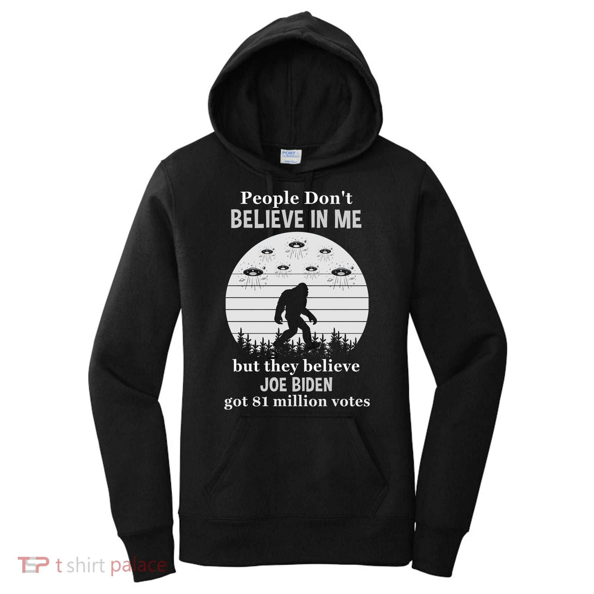 Funny Conservative Anti Biden Bigfoot Women's Hoodie