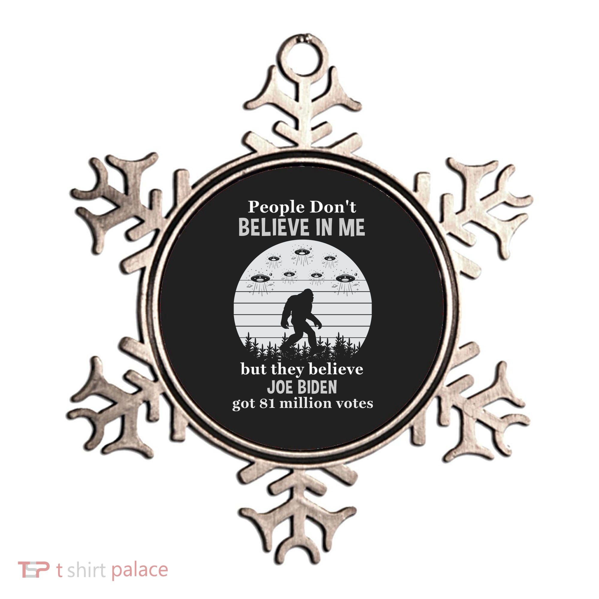 Funny Conservative Anti Biden Bigfoot Ornament