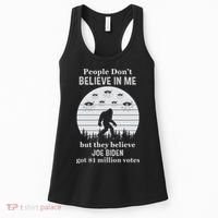 Funny Conservative Anti Biden Bigfoot Women's Tank Top thumb 0