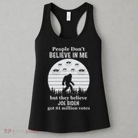 Funny Conservative Anti Biden Bigfoot Women's Tank Top thumb 3