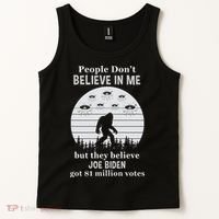 Funny Conservative Anti Biden Bigfoot Tank Top thumb 2