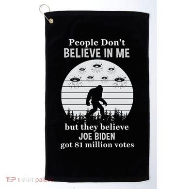 Funny Conservative Anti Biden Bigfoot Golf Towel