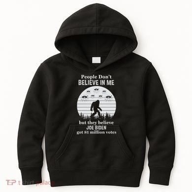 Funny Conservative Anti Biden Bigfoot Kids Hoodie