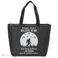 Funny Conservative Anti Biden Bigfoot Tote Bag thumb 0