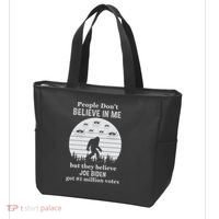 Funny Conservative Anti Biden Bigfoot Tote Bag thumb 3