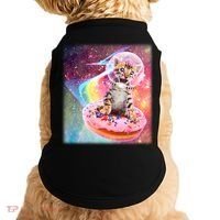 Funny Cute Astronaut Kitty On Rainbow Sprinkle Donut With Galaxy Background Doggie Tank thumb 0