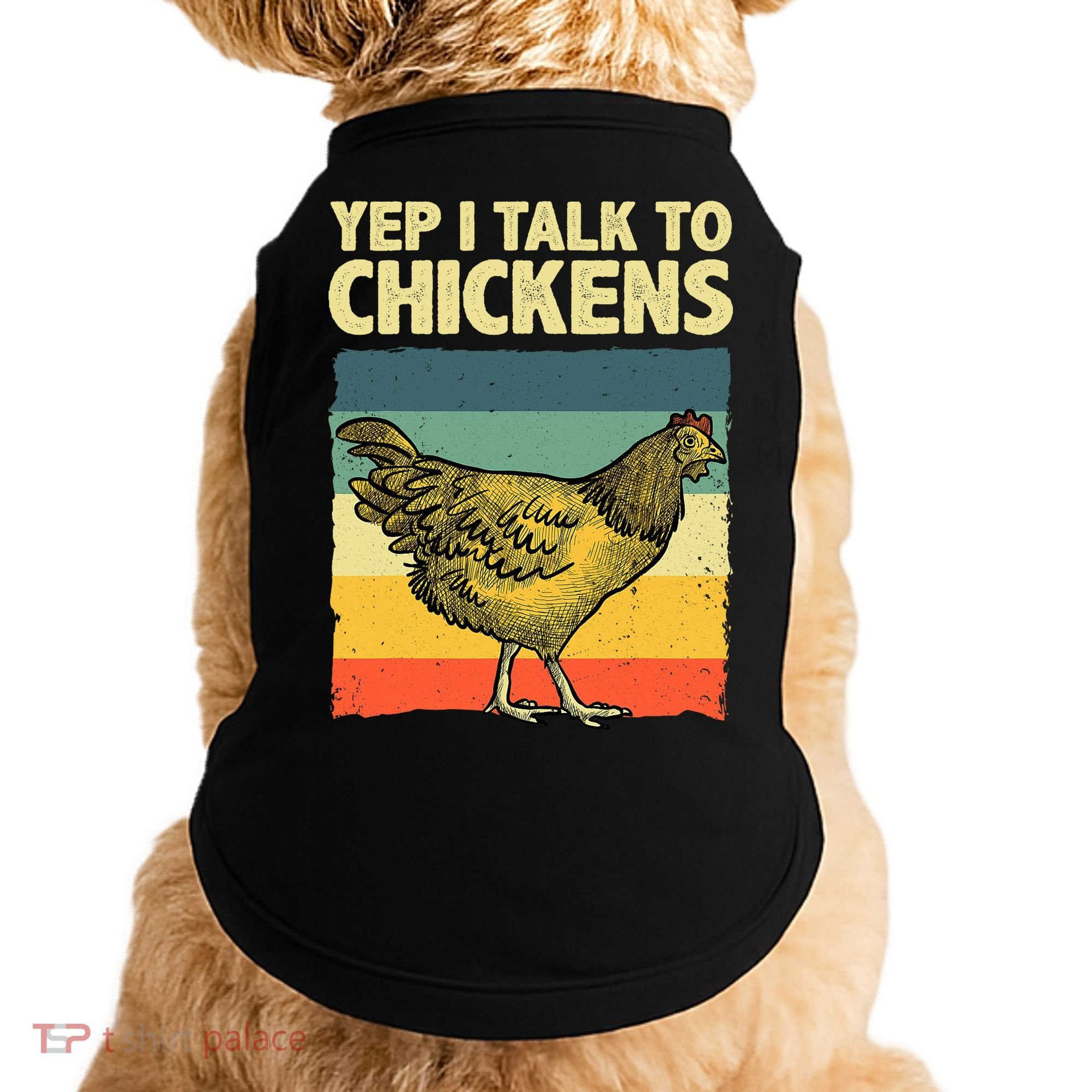 Funny Chicken Art Poultry Chicken Farmer Doggie Tank