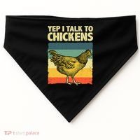Funny Chicken Art Poultry Chicken Farmer USA-Made Doggie Bandana thumb 0