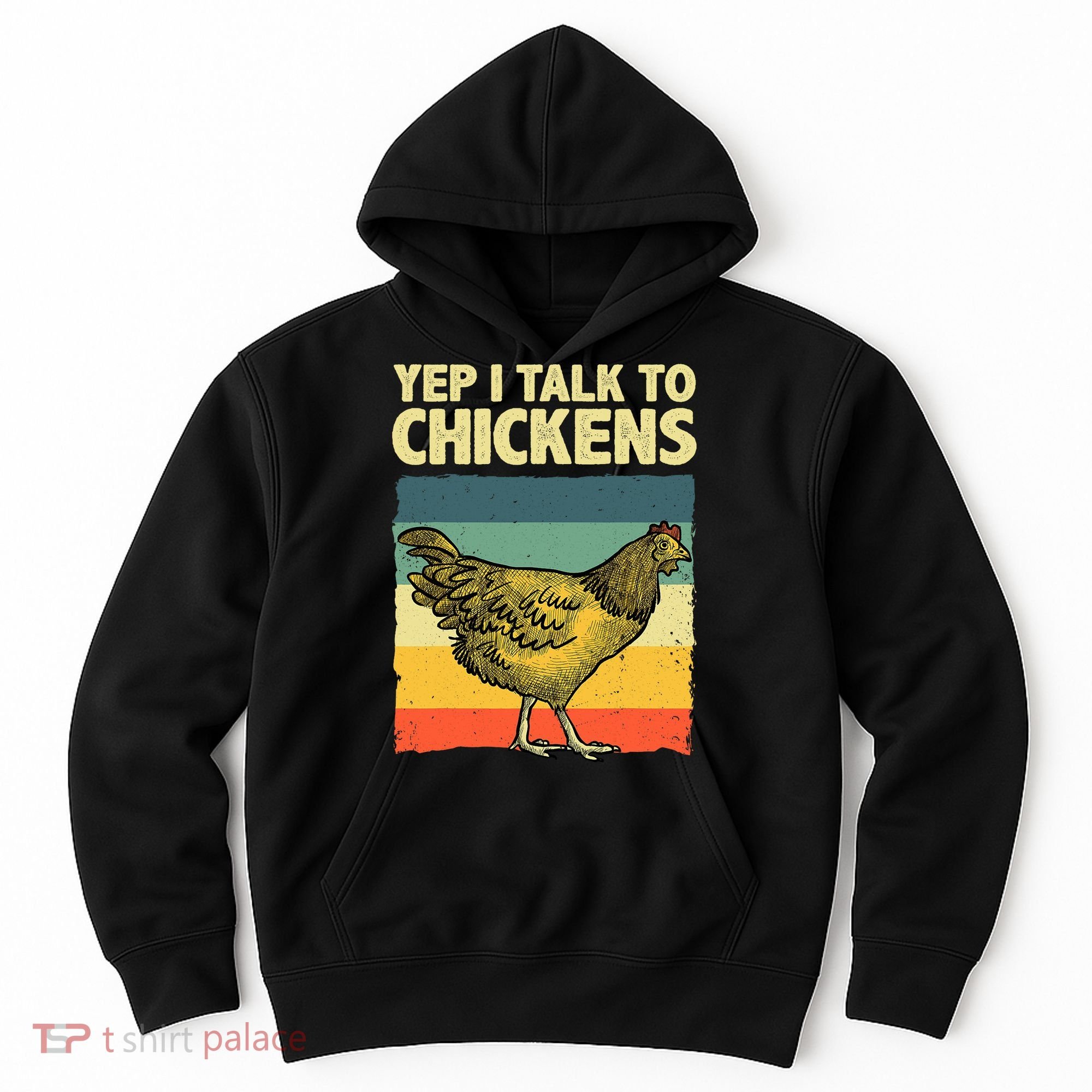 Funny Chicken Art Poultry Chicken Farmer Hoodie