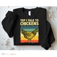 Funny Chicken Art Poultry Chicken Farmer Sweatshirt thumb 2
