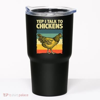 Funny Chicken Art Poultry Chicken Farmer Tumbler