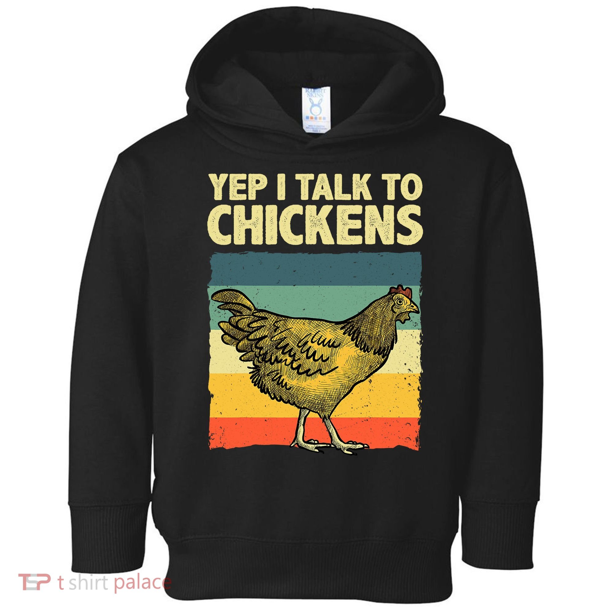 Funny Chicken Art Poultry Chicken Farmer Toddler Hoodie