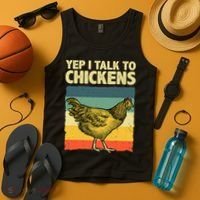 Funny Chicken Art Poultry Chicken Farmer Tank Top thumb 4