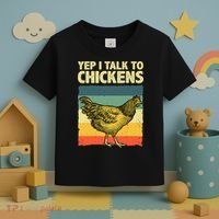 Funny Chicken Art Poultry Chicken Farmer Toddler T-Shirt thumb 3