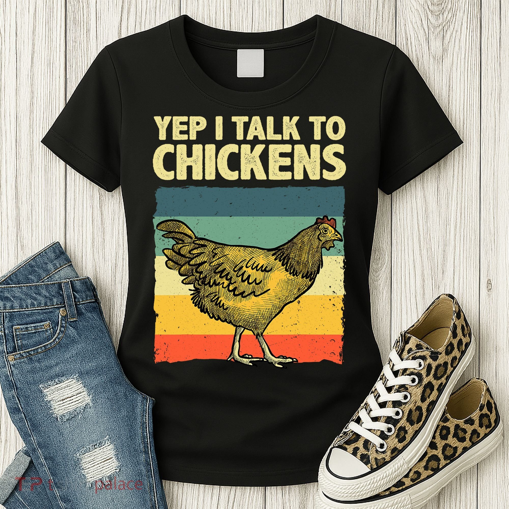 Funny Chicken Art Poultry Chicken Farmer Women's T-Shirt