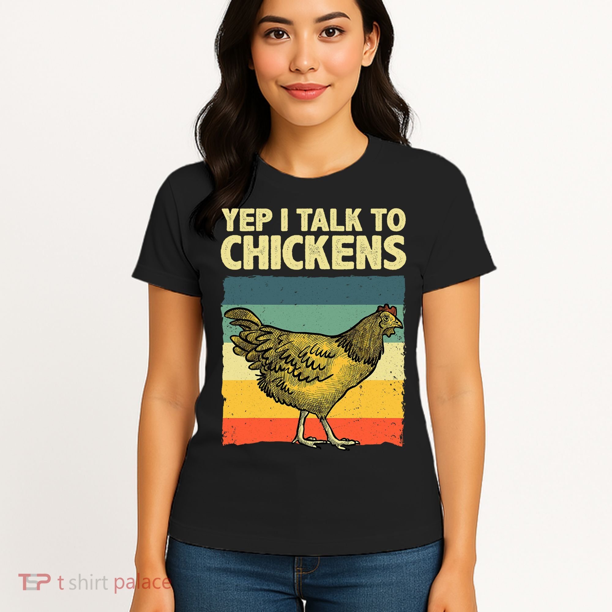 Funny Chicken Art Poultry Chicken Farmer Women's T-Shirt