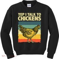Funny Chicken Art Poultry Chicken Farmer Kids Sweatshirt thumb 0
