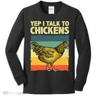 Funny Chicken Art Poultry Chicken Farmer Kids Long Sleeve Shirt thumb 0