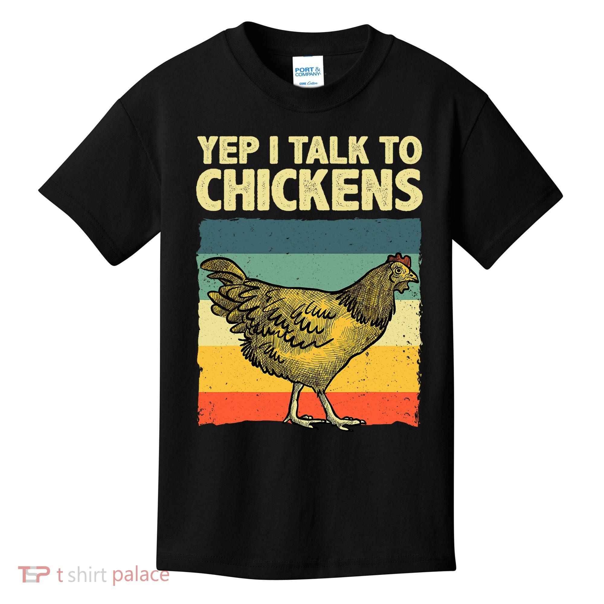 Funny Chicken Art Poultry Chicken Farmer Kids T-Shirt