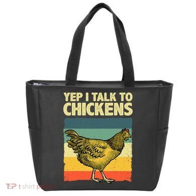 Funny Chicken Art Poultry Chicken Farmer Tote Bag