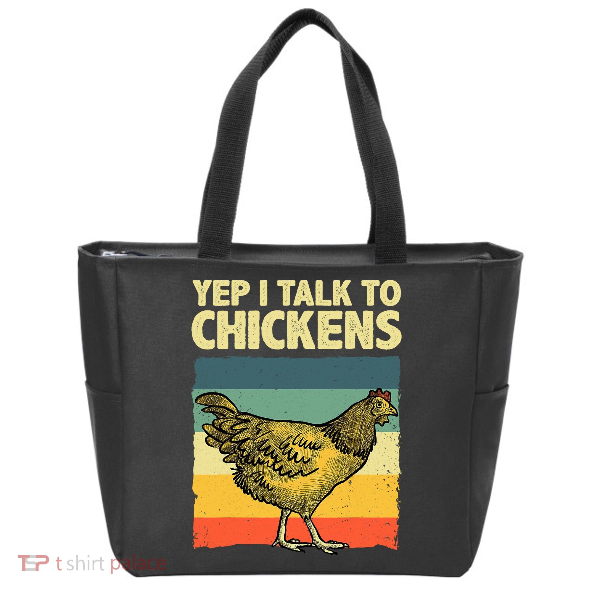 Funny Chicken Art Poultry Chicken Farmer Tote Bag