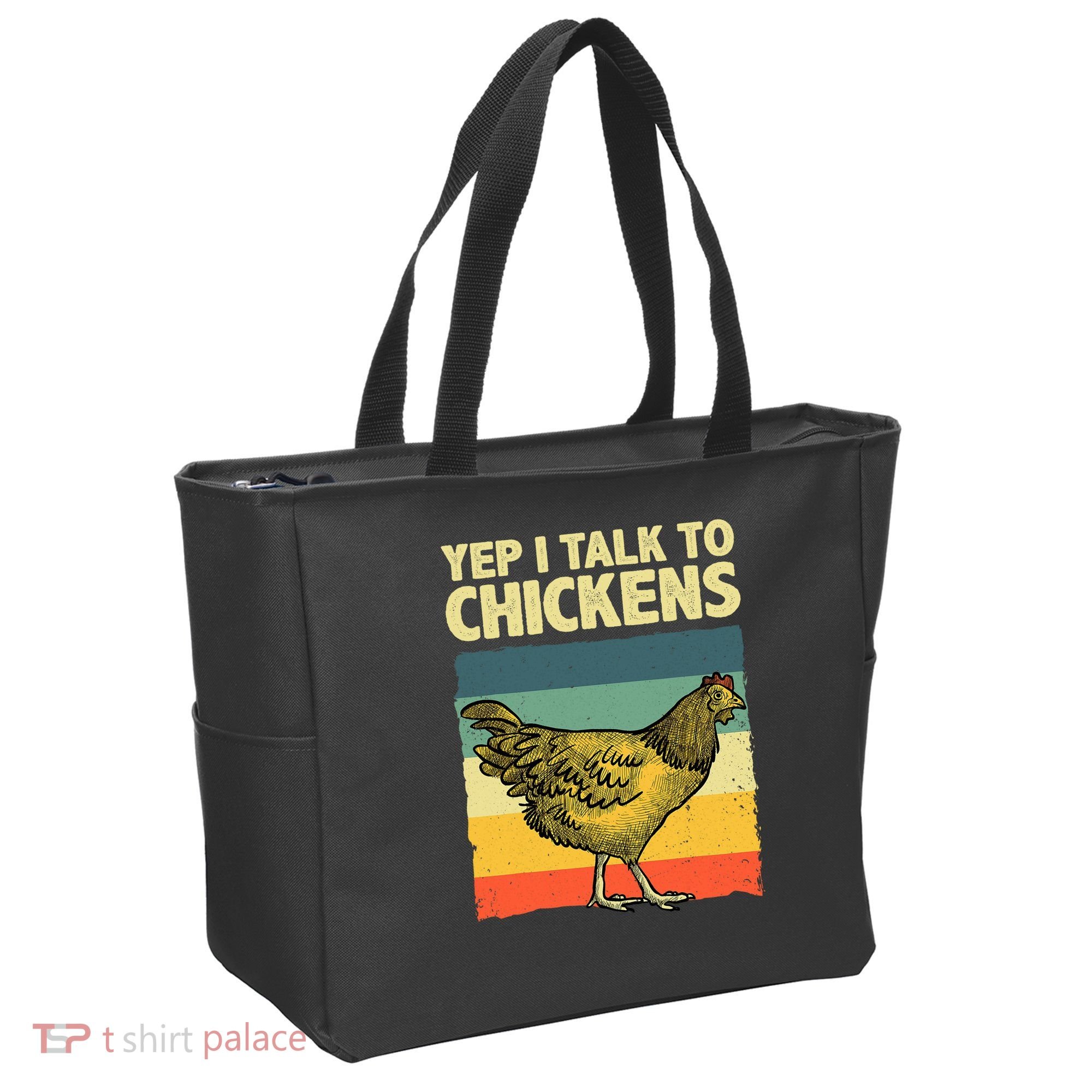 Funny Chicken Art Poultry Chicken Farmer Tote Bag