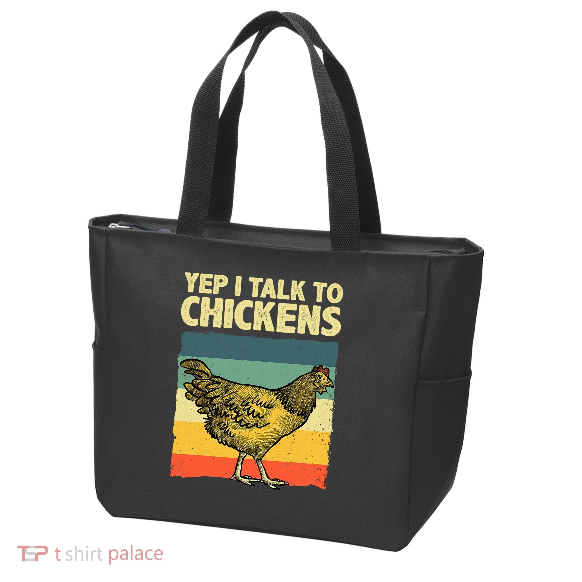 Funny Chicken Art Poultry Chicken Farmer Tote Bag