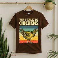 Funny Chicken Art Poultry Chicken Farmer T-Shirt thumb 2