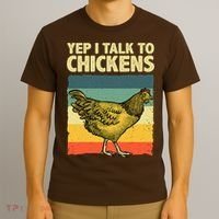 Funny Chicken Art Poultry Chicken Farmer T-Shirt thumb 3