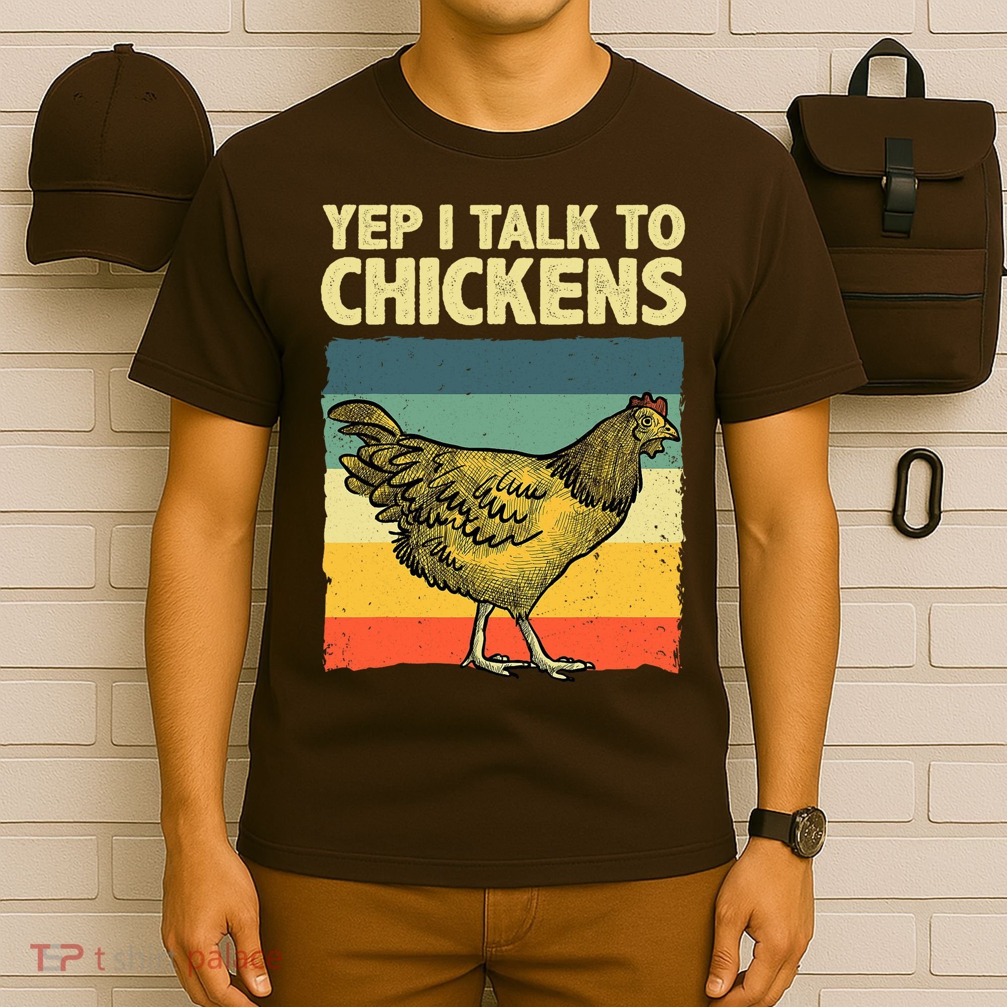 Funny Chicken Art Poultry Chicken Farmer T-Shirt
