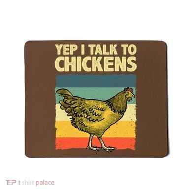 Funny Chicken Art Poultry Chicken Farmer Mousepad