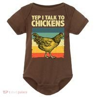 Funny Chicken Art Poultry Chicken Farmer Baby Bodysuit thumb 0