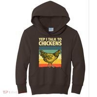 Funny Chicken Art Poultry Chicken Farmer Kids Hoodie thumb 0