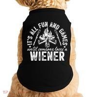 Funny Camping: All Fun And Games Until Someone Losed A Weiner Doggie Tank thumb 0