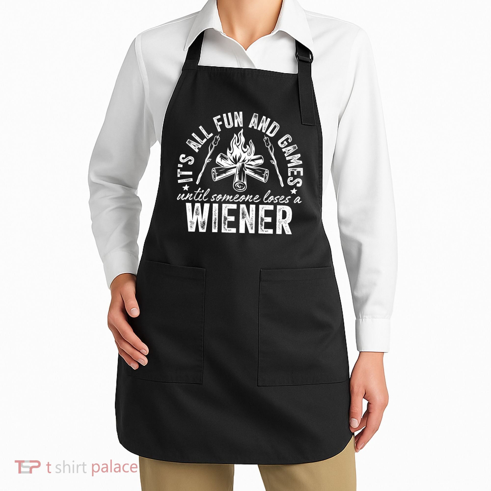 Funny Camping: All Fun And Games Until Someone Losed A Weiner Apron