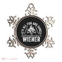 Funny Camping: All Fun And Games Until Someone Losed A Weiner Ornament thumb 0