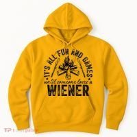 Funny Camping: All Fun And Games Until Someone Losed A Weiner Hoodie thumb 0