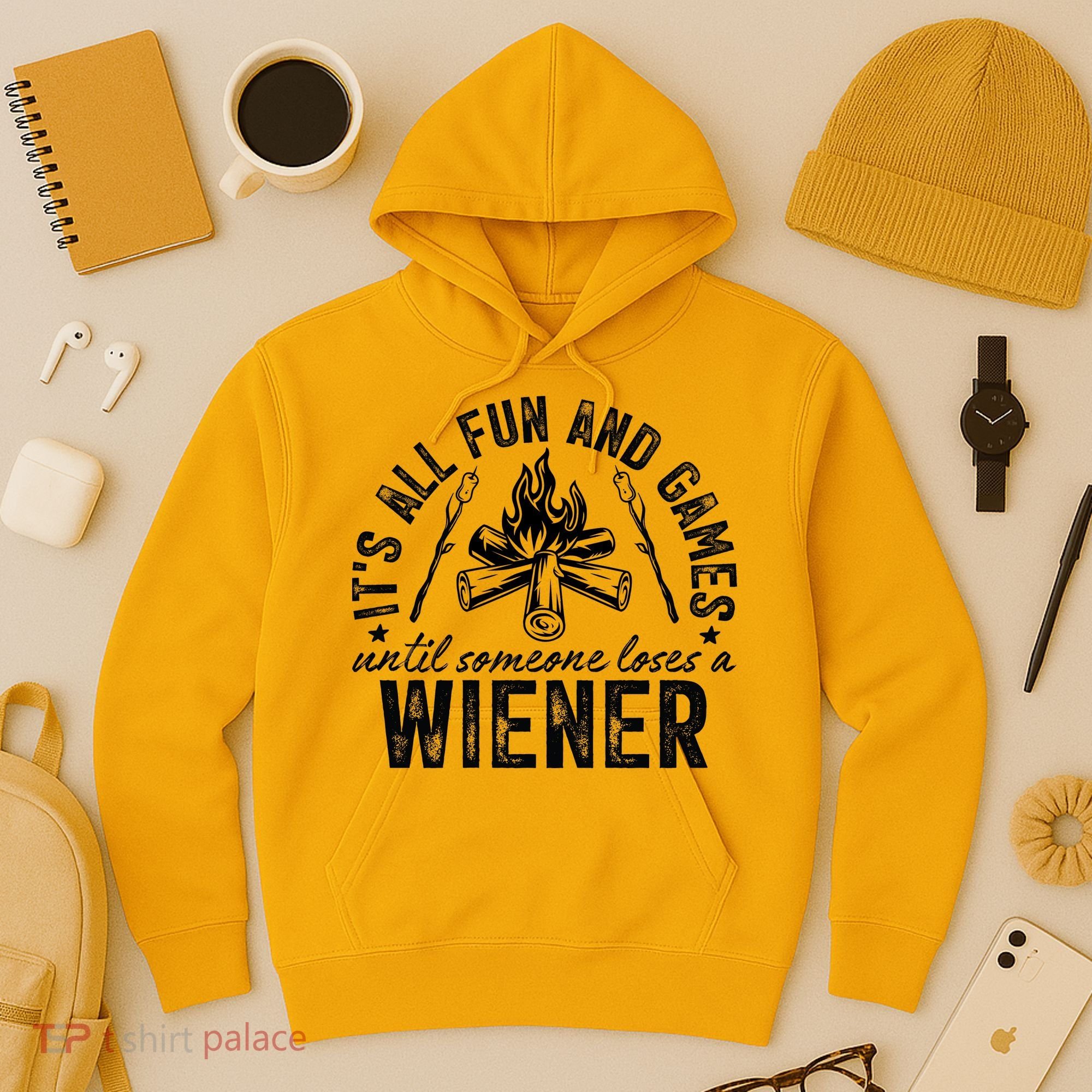 Funny Camping: All Fun And Games Until Someone Losed A Weiner Hoodie