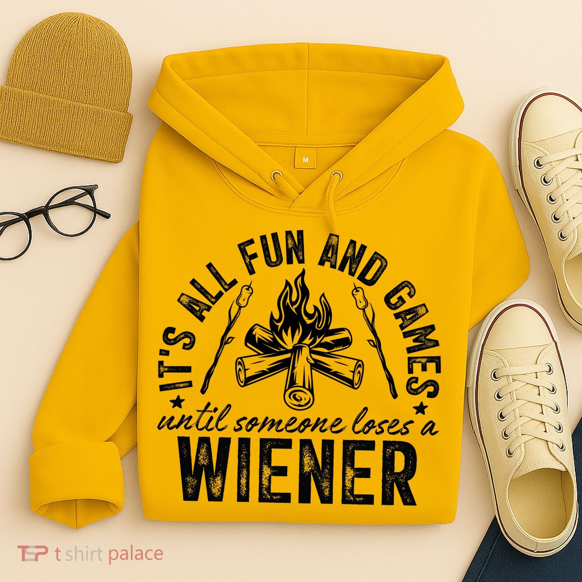 Funny Camping: All Fun And Games Until Someone Losed A Weiner Hoodie