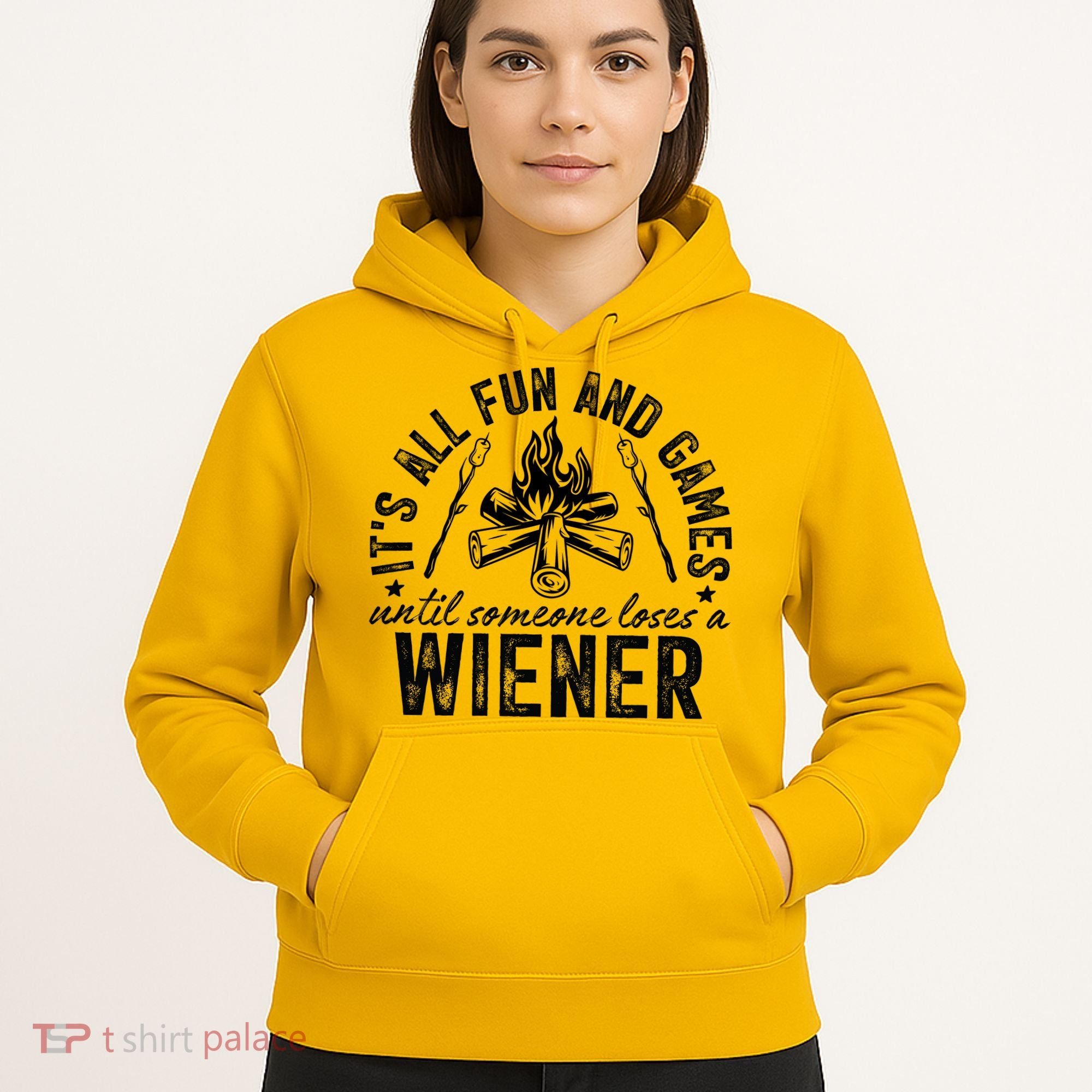 Funny Camping: All Fun And Games Until Someone Losed A Weiner Hoodie