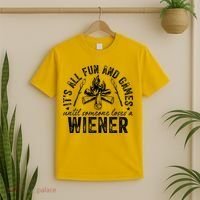 Funny Camping: All Fun And Games Until Someone Losed A Weiner T-Shirt thumb 2