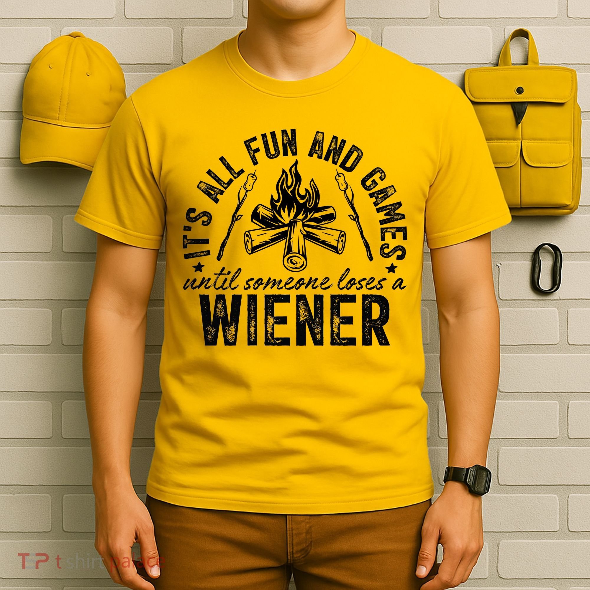Funny Camping: All Fun And Games Until Someone Losed A Weiner T-Shirt